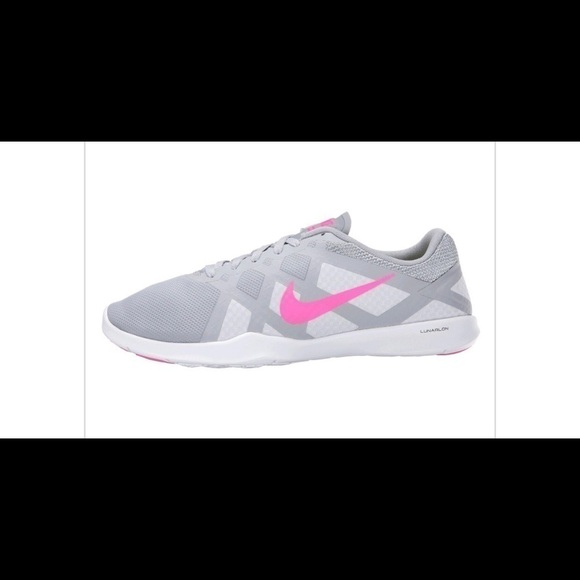 Nike Lunar Lux Training Shoe Grey/Pink - Picture 3 of 8